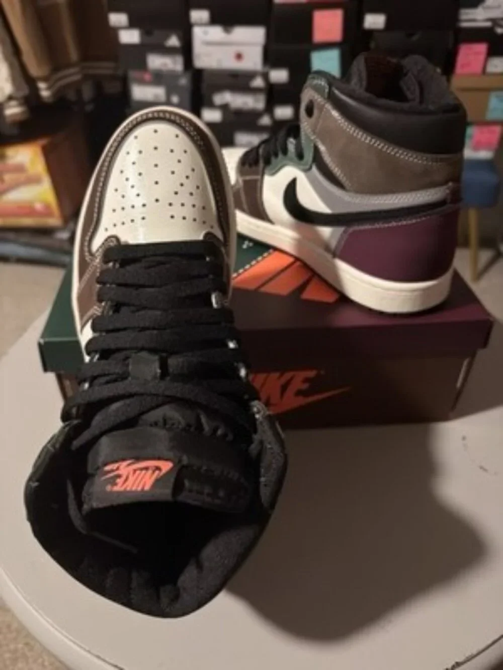 Air Jordan 1 Retro High OG Hand Crafted DH3097-001 Mens Size 8 Preowned w/ Box